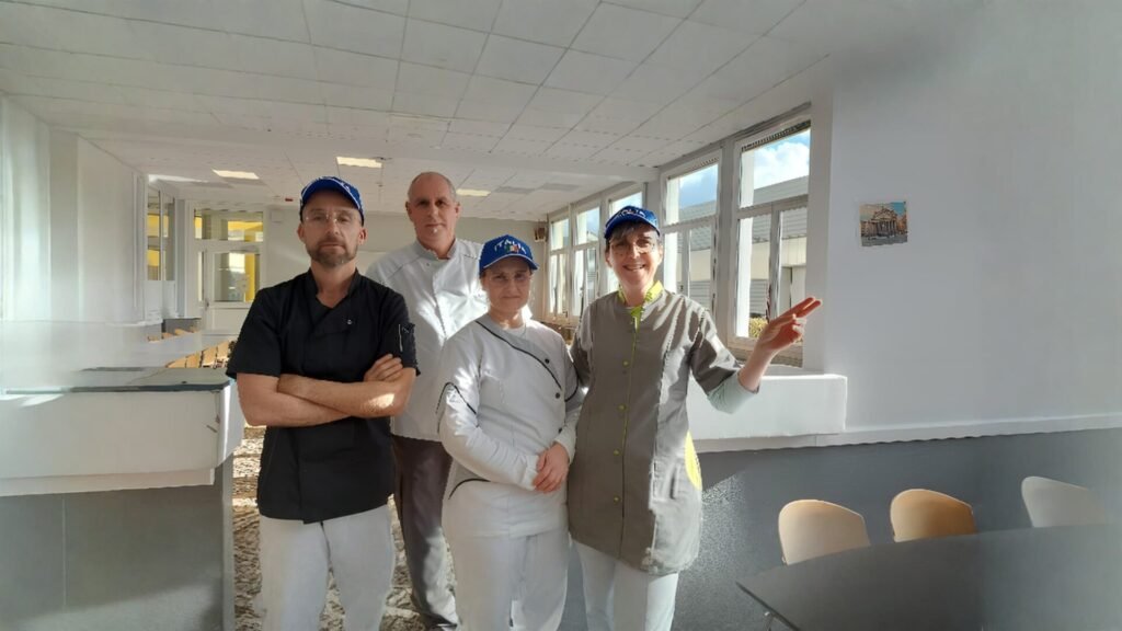 L&rsquo;équipe du service restauration du Lycée Jean de Berry
